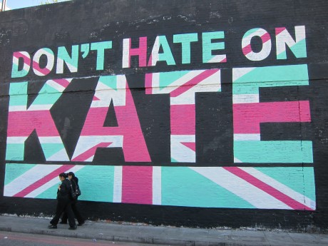 "Don't Hate On Kate" mural by Monorex