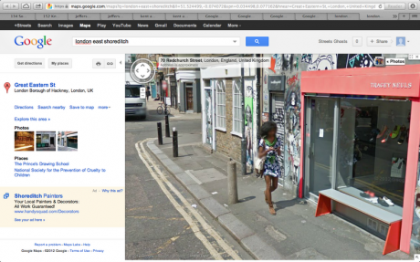 Street Ghosts - Exposing specters of Google Street View in real life Street Art