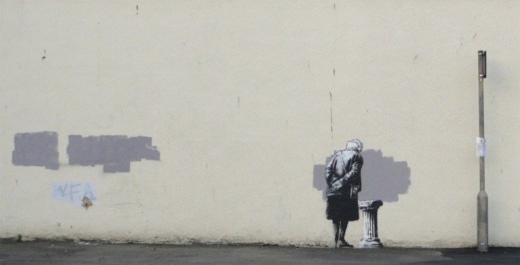 New Banksy artwork in Folkestone, UK