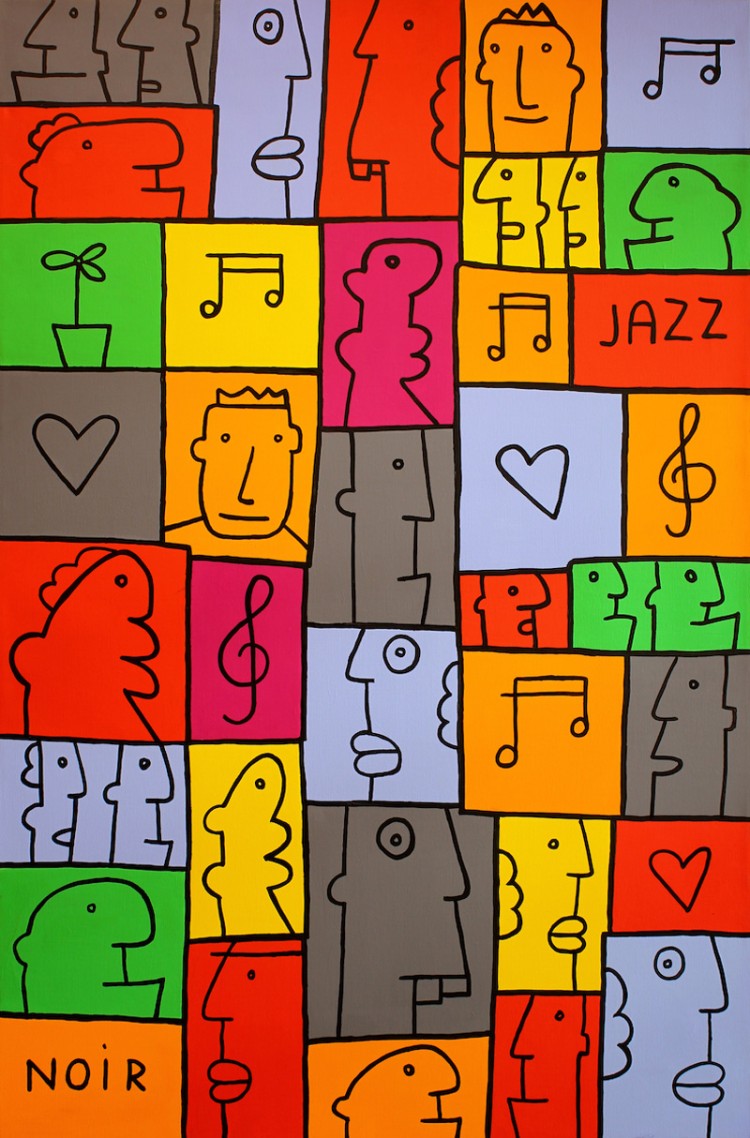 Thierry Noir's "Jazz" at Howard Griffin Gallery