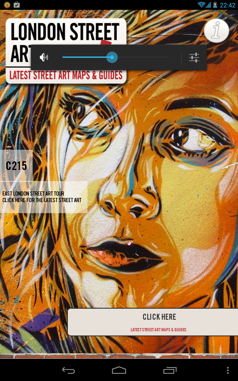 Testing the London Street Art Tours app with Nexus 7