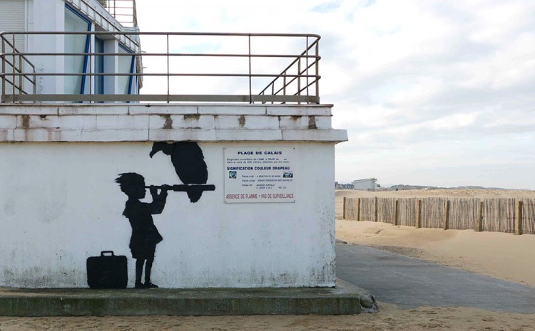 New Banksy Steve Jobs artworks in France