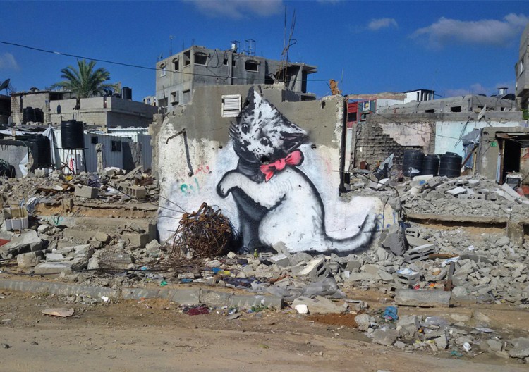New Banksy artworks in Gaza