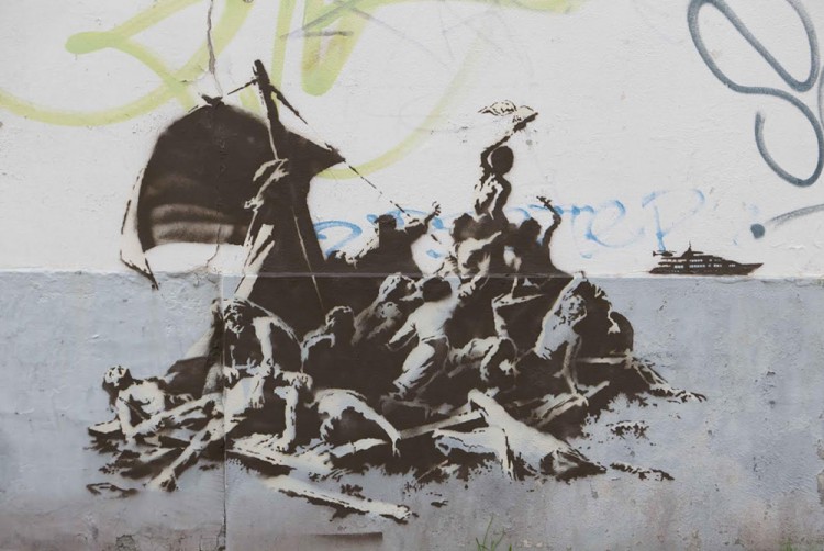 New Banksy Steve Jobs artworks in France