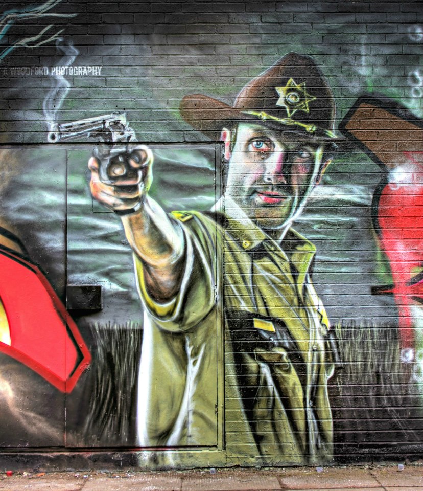 Artwork Poster The Walking Dead Affiche Handmade Graffiti Street Art 